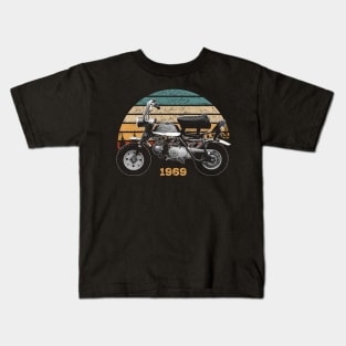 1969 Honda Z50A Monkey Bike Vintage Motorcycle Design Kids T-Shirt